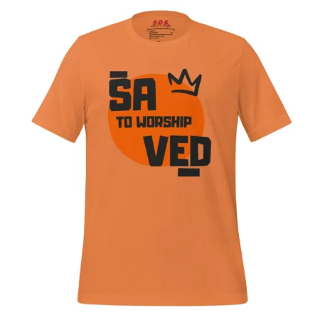 Orange Faith Based T-Shirt - Strength Of Salvation