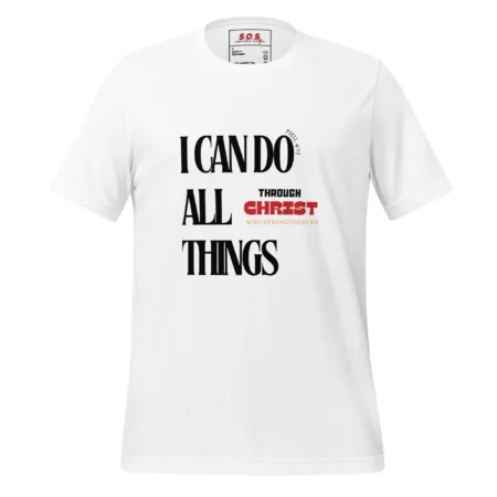 Bible Scripture White T-Shirt - Strength Of Salvation